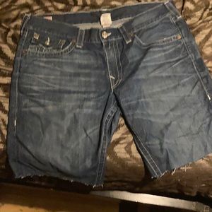 Size 38. True Religion jean shorts.